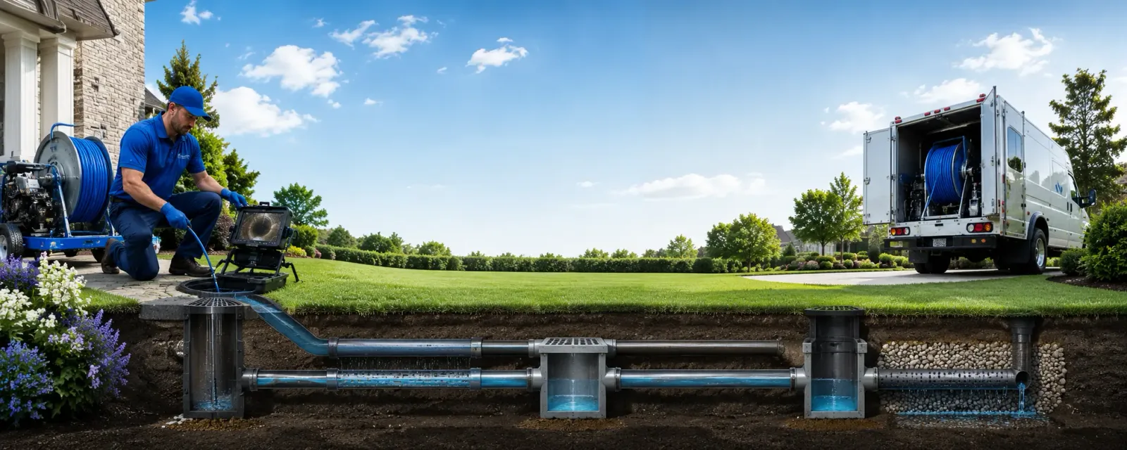 Outdoor drain cleaning information for Brookeland, TX